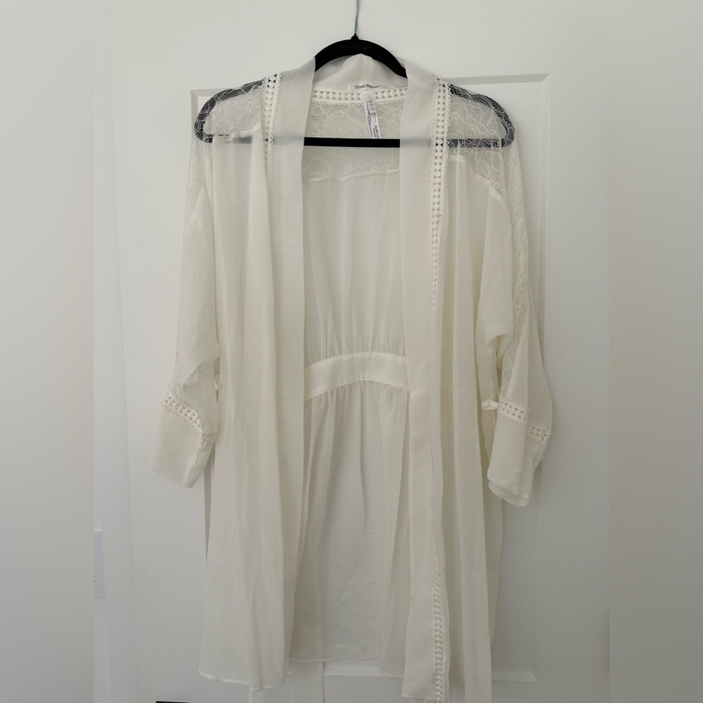 Sheer robe cover up